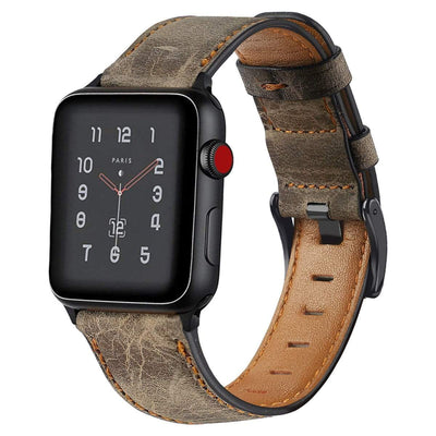 Cowhide Leather Watch Band Coffee Brown / 38mm, 40mm & 41mm DP191214S05